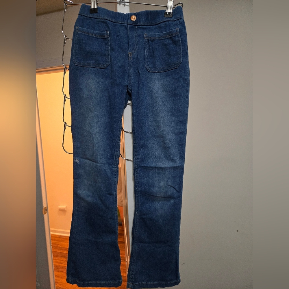 2 Pair Vince Camuto Dark & Light Blue Flare Jeans